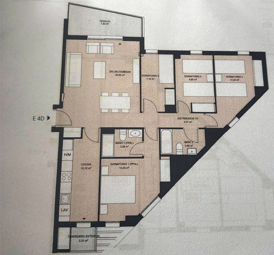 W-444 - Aparment mit Garten und Pool - nahe Strand und Stadtzentrum Denia