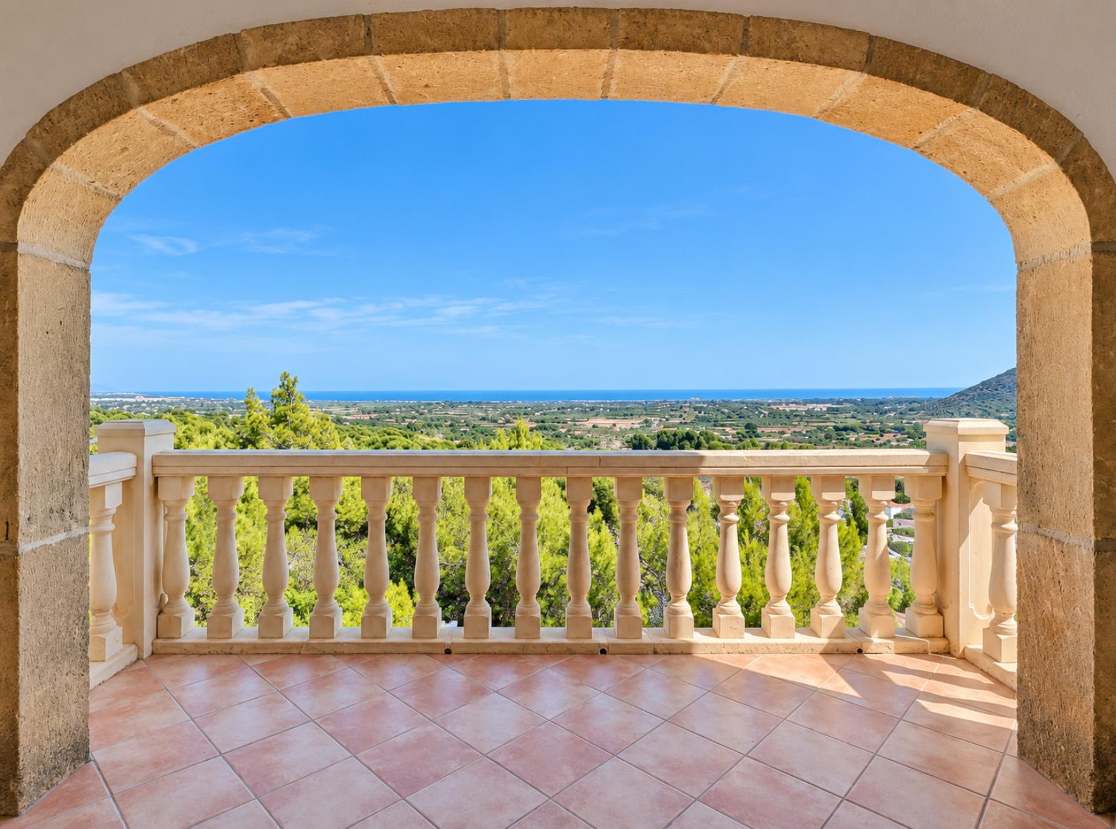 K-480 - Villa con vistas panorámicas al mar y la montaña en La Sella, Pedreguer
