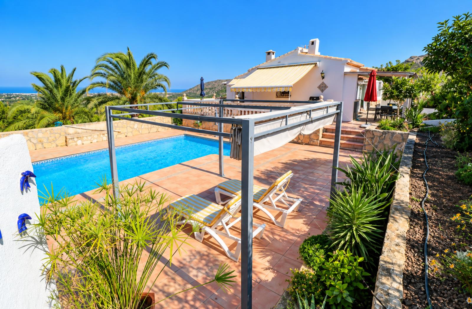 K-480 - Villa con vistas panorámicas al mar y la montaña en La Sella, Pedreguer