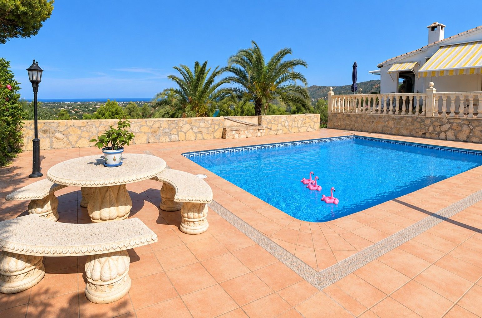 K-480 - Villa con vistas panorámicas al mar y la montaña en La Sella, Pedreguer