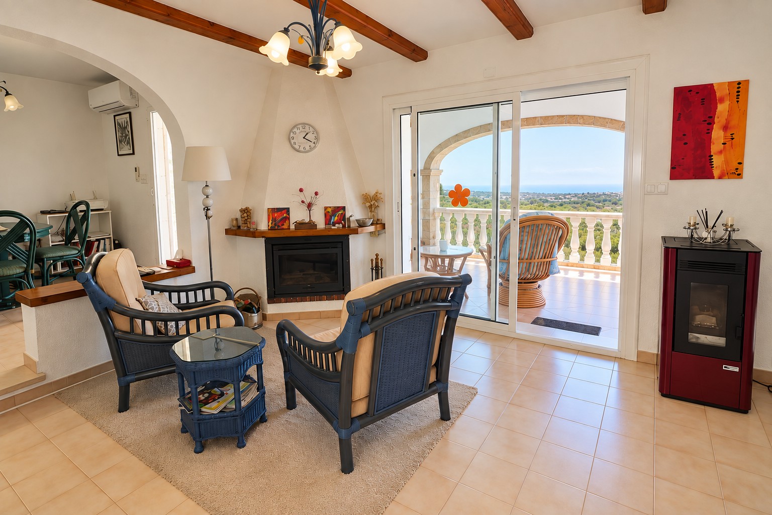 K-480 - Villa con vistas panorámicas al mar y la montaña en La Sella, Pedreguer