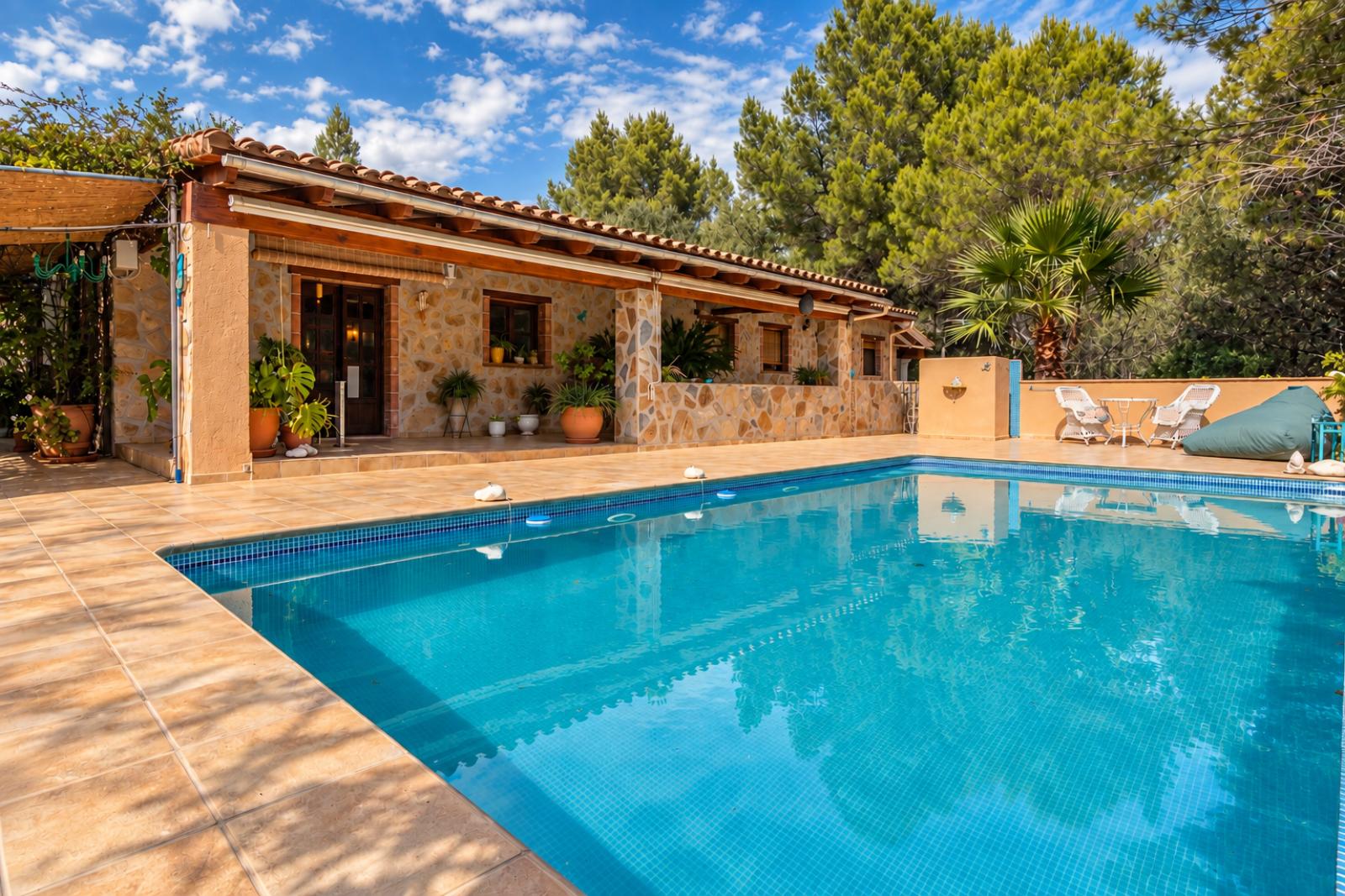 W-482 - Landhaus mit Pool und Blick auf die Berge in Castell de Castells, Alicante