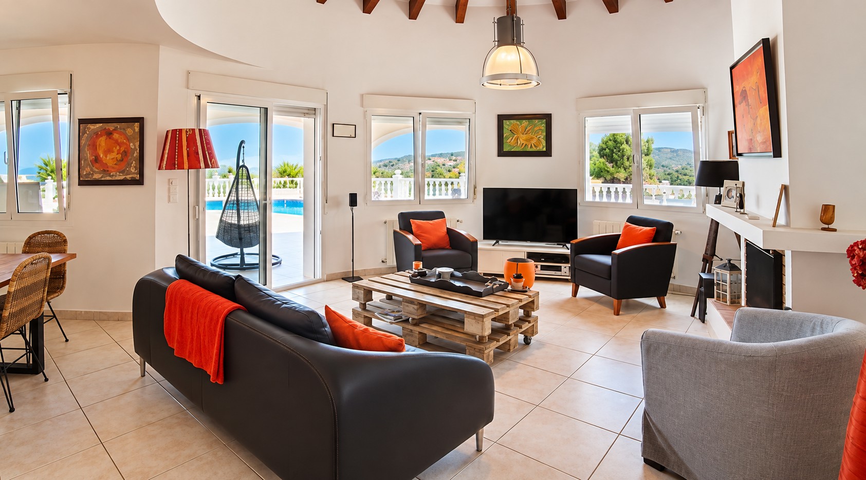 W-433 - Villa mit Blick auf das Meer, die Berge und den Golfplatz – Dénia, Costa Blanca