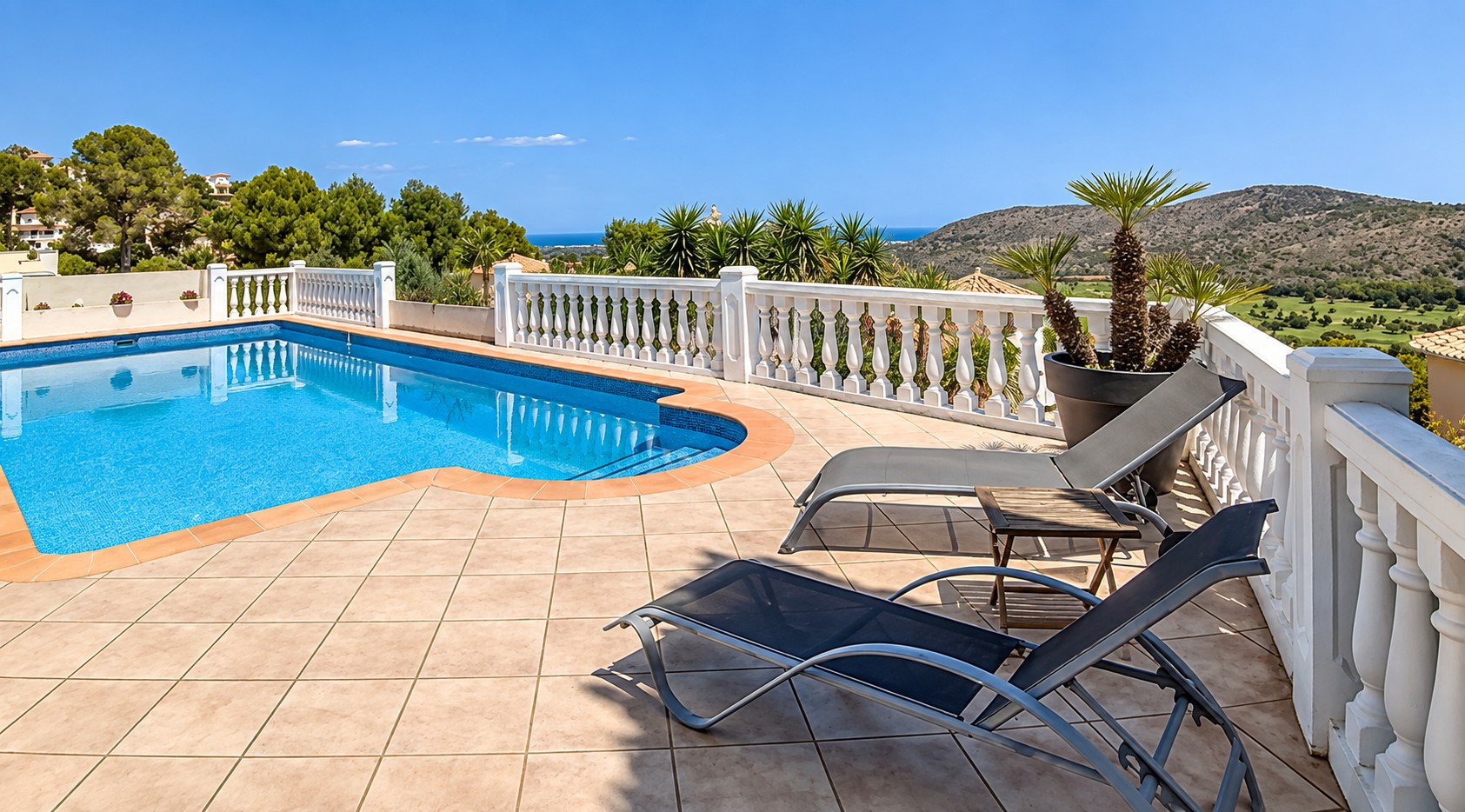 W-433 - Villa mit Blick auf das Meer, die Berge und den Golfplatz – Dénia, Costa Blanca