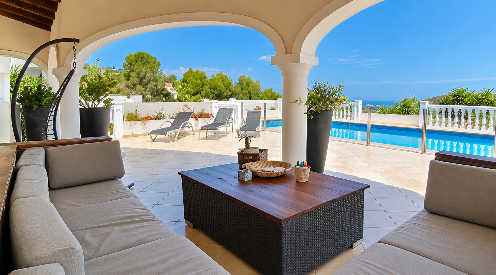 W-433 - Villa mit Blick auf das Meer, die Berge und den Golfplatz – Dénia, Costa Blanca