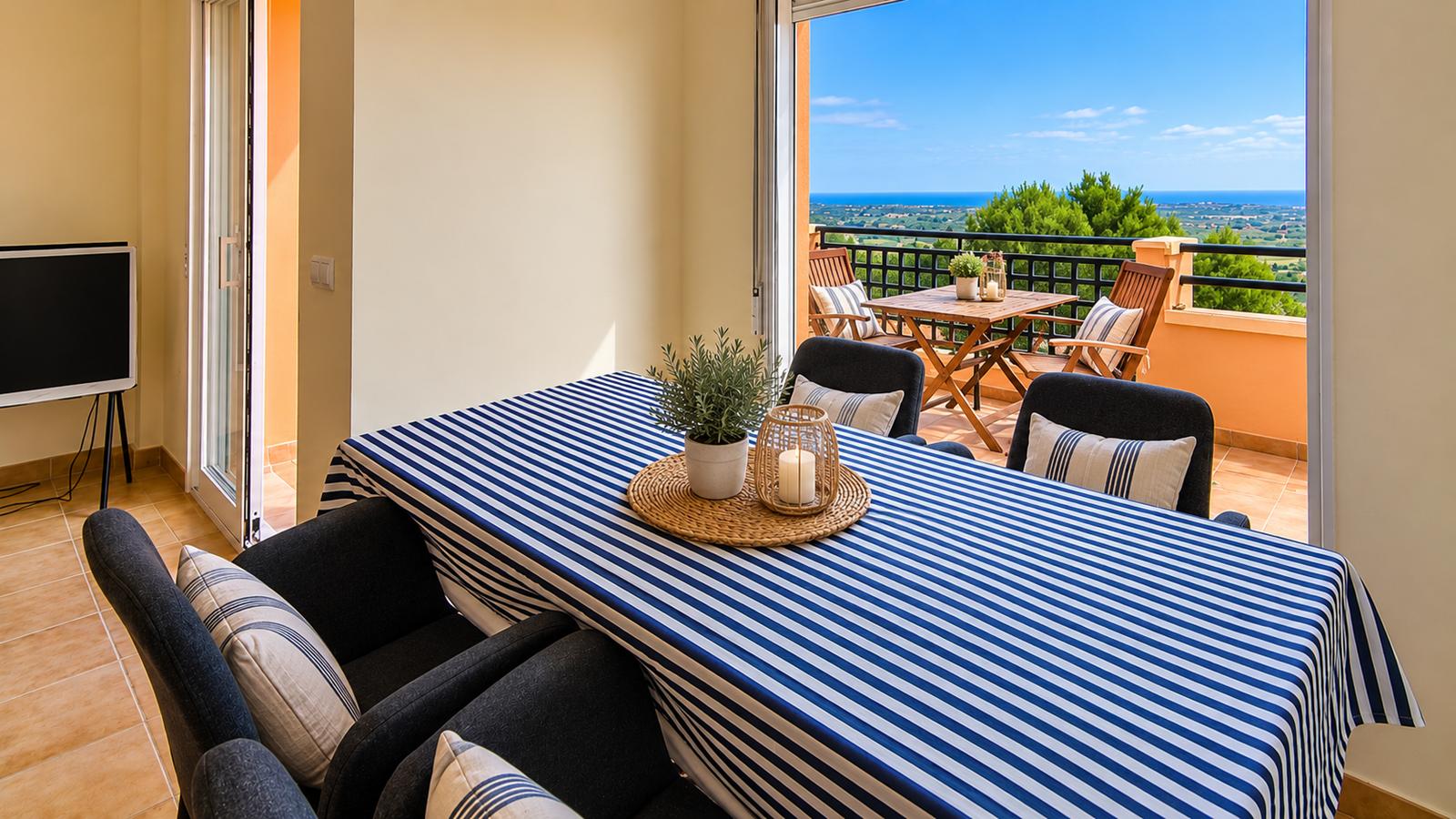 W-462 - Penthouse avec vue mer et golf à La Sella, Costa Blanca