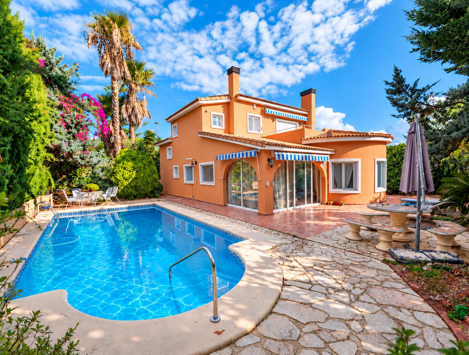 W-486 - Amplio chalet con piscina privada y jardín en Gata de Gorgos, cerca de Dénia